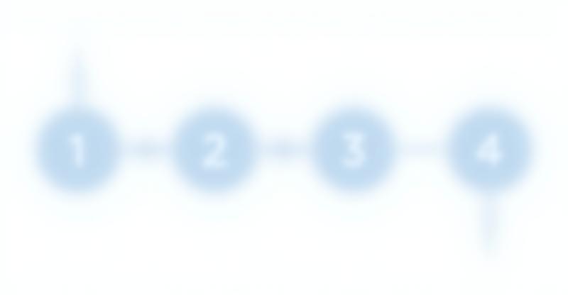 Diagram illustrating a simple four-step process flow